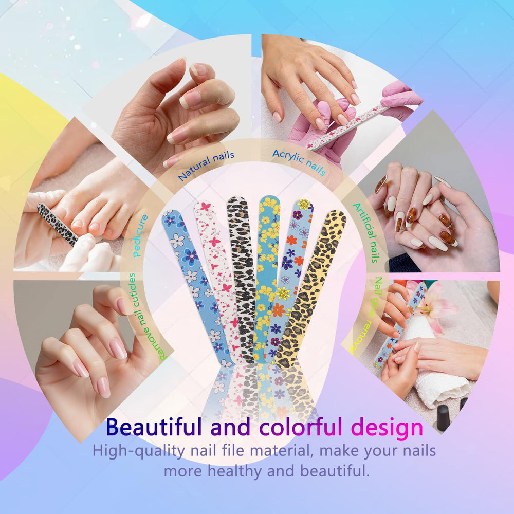 LNAUJS 24-piece set for home nail art enthusiasts