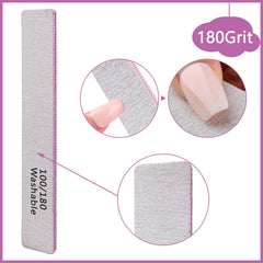 LNAUJS pink-core emery boards offer durable, snag-free filing.