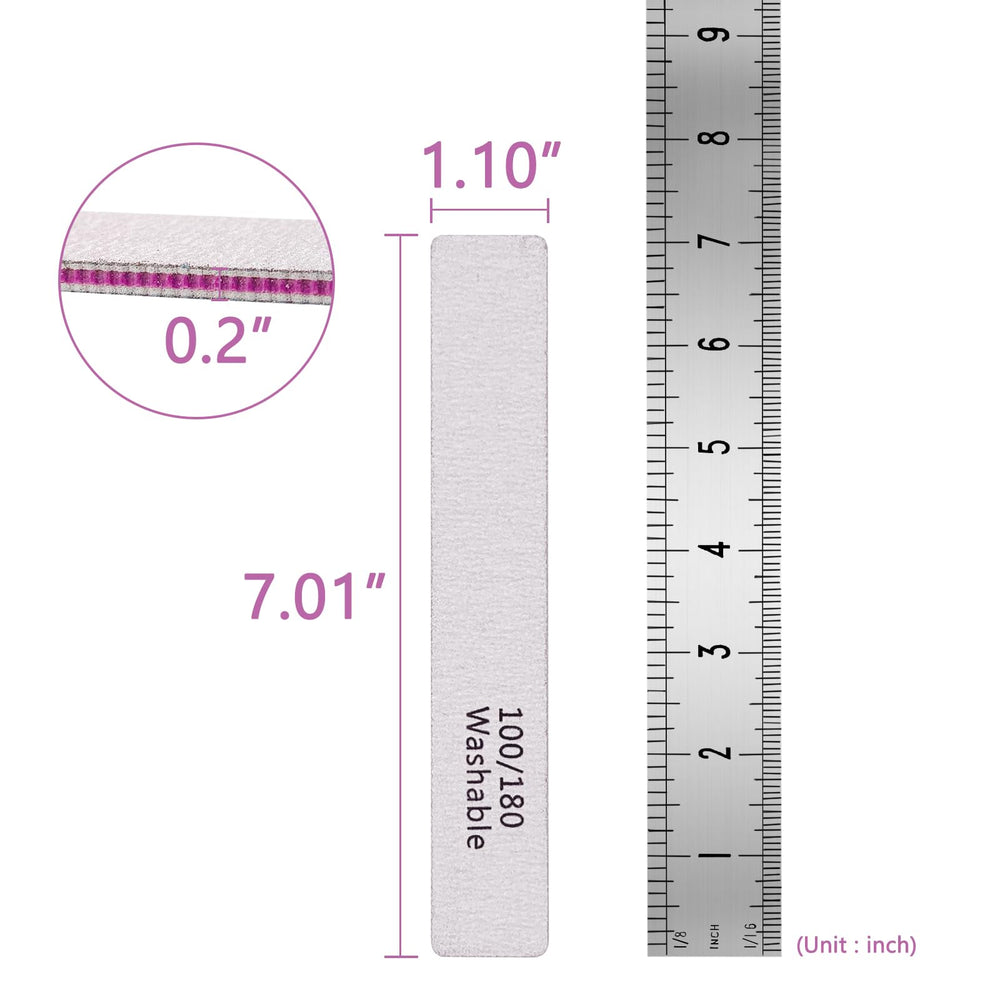 LNAUJS professional nail file suitable for acrylic nails and prep.