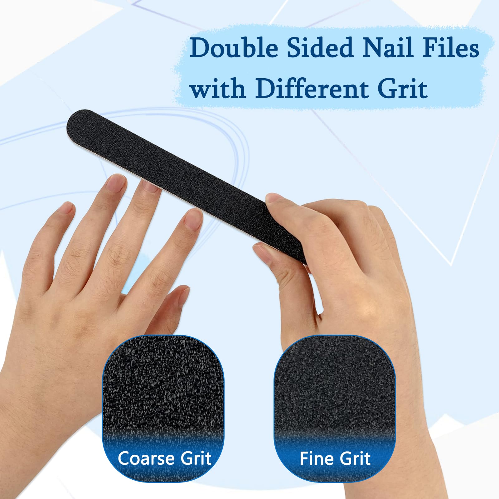 LNAUJS sponge buffer ridge removal side for smoother nail surfaces