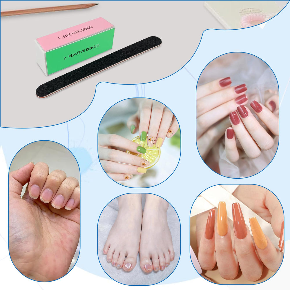 LNAUJS sponge buffer smoothing side for an even nail texture