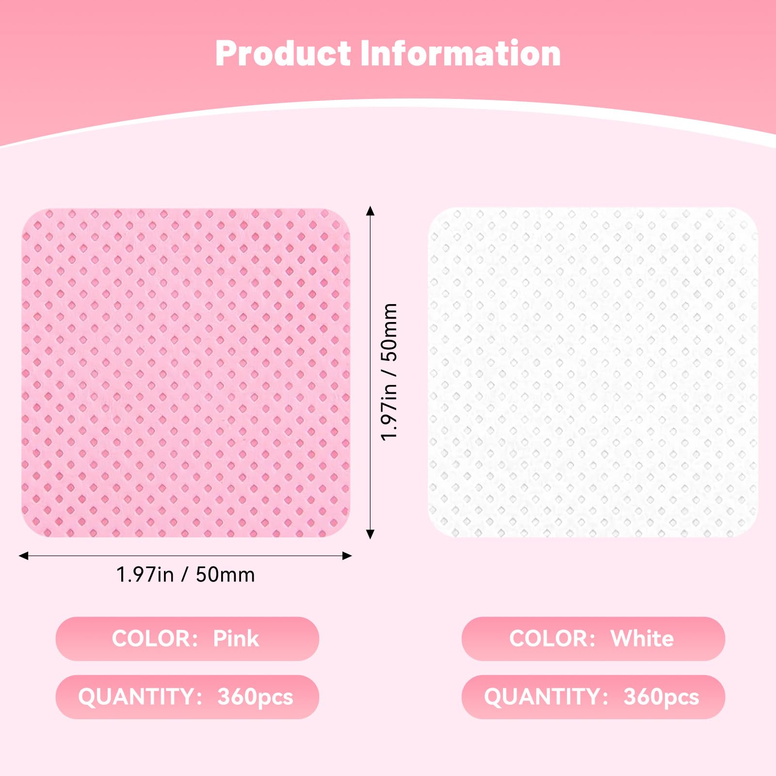 LNDIEHS lint-free wipes with soft material prevent fiber transfer on nails.