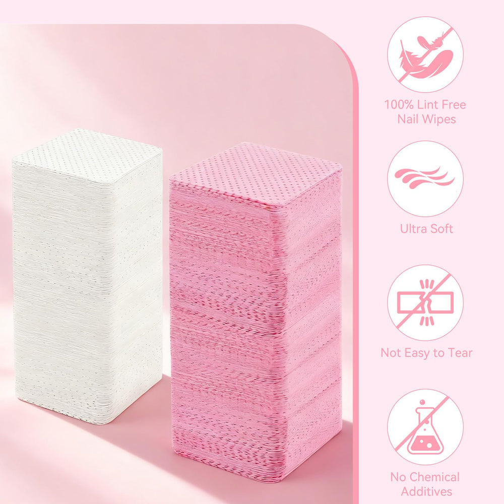 LNDIEHS - Toallitas para remoción de esmalte suave que cuidan la uña.