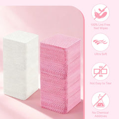 LNDIEHS - Toallitas para remoción de esmalte suave que cuidan la uña.