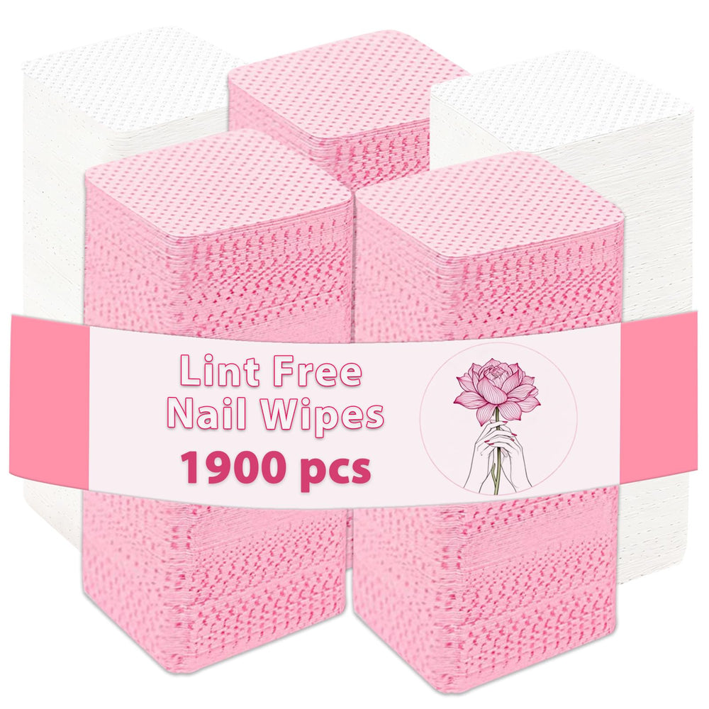 LNDIEHS - Toallitas uñas sin fibras para acabado limpio sin pelusas.