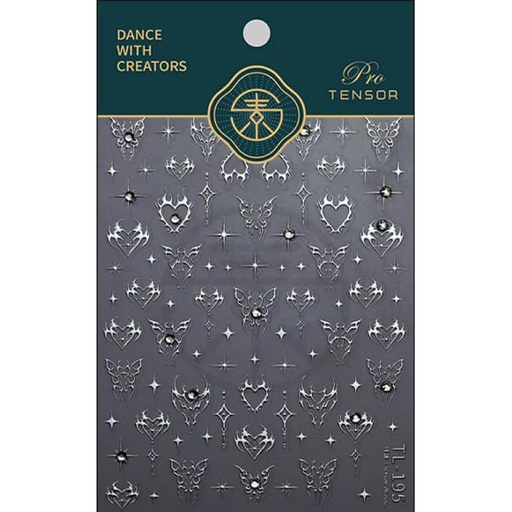 Lnulyaciy pegatinas brillantes para decoración de uñas y pies.