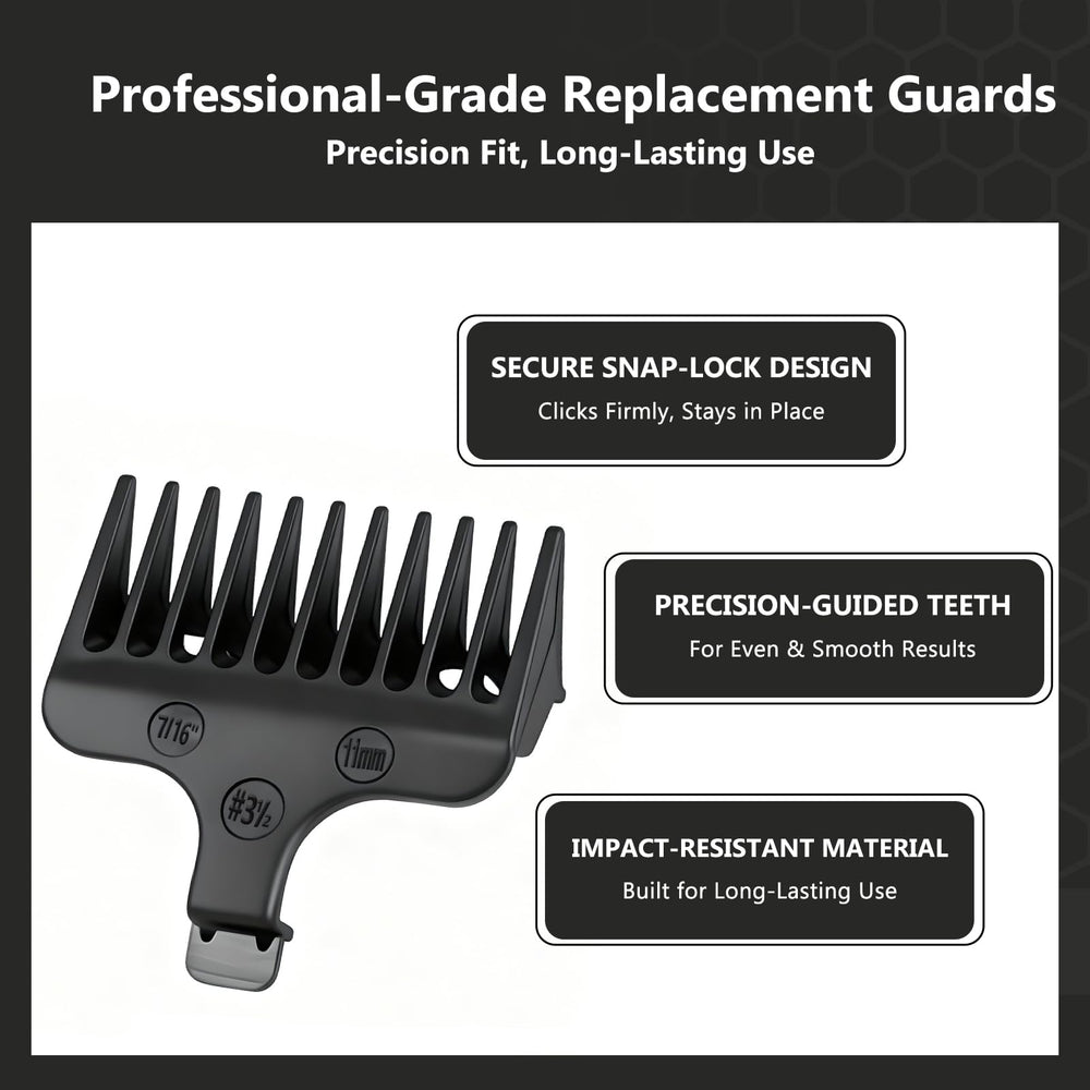 Loarysk guide comb guard 1-8 inch delivers smooth, even trims for neat lines.