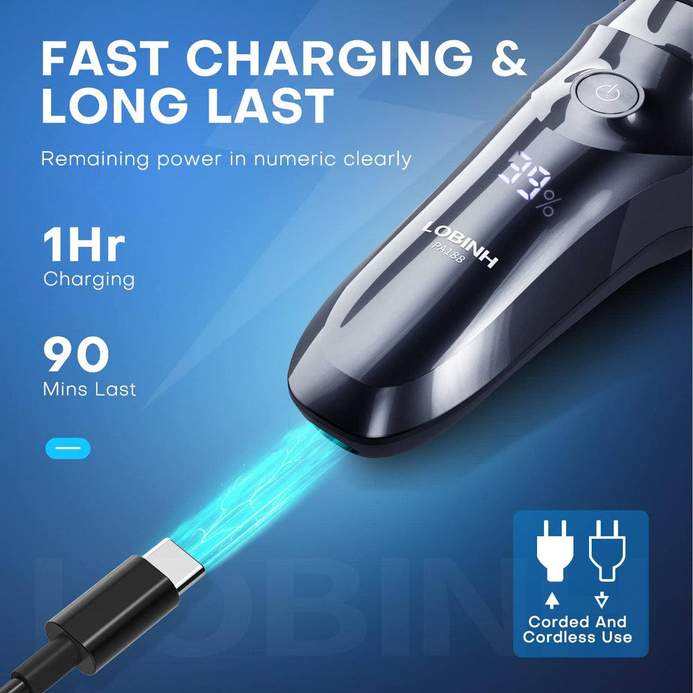 LOBINH LCD power indicator lets you monitor battery at a glance.