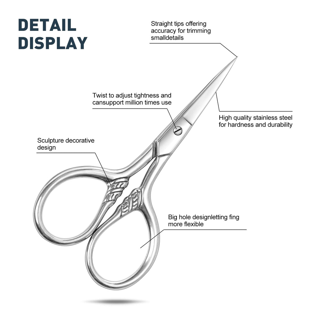 Lobodt ear-nose hair scissors for safe, tidy maintenance