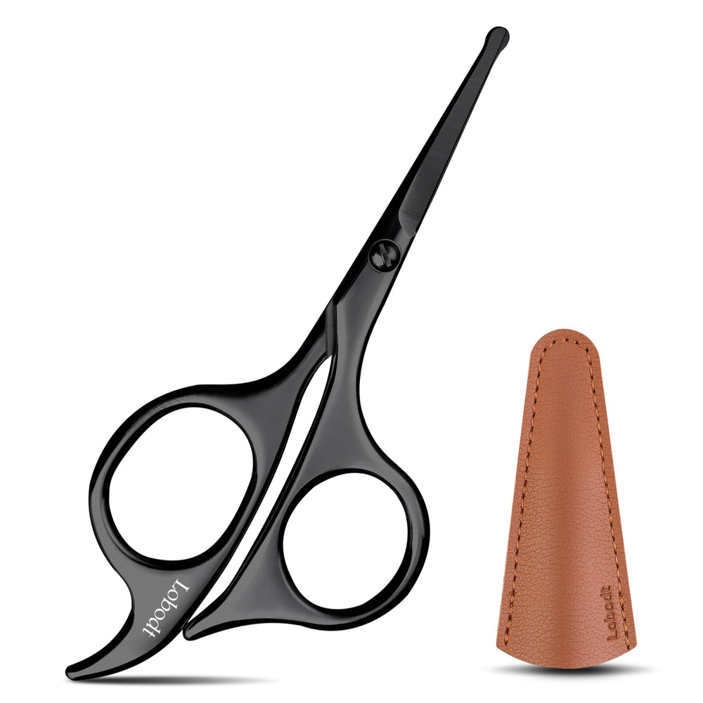 Lobodt nose hair scissors with round head for safe nasal trimming.