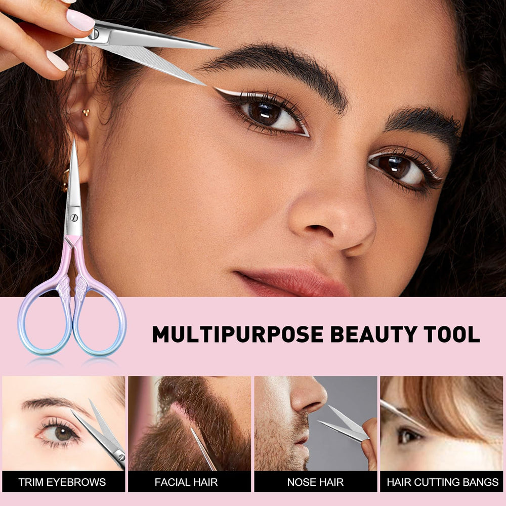 Lobodt pink scissors for safe ear and nose trimming