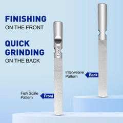 Lobodt round-edge nail file for quick shaping and edge smoothing.