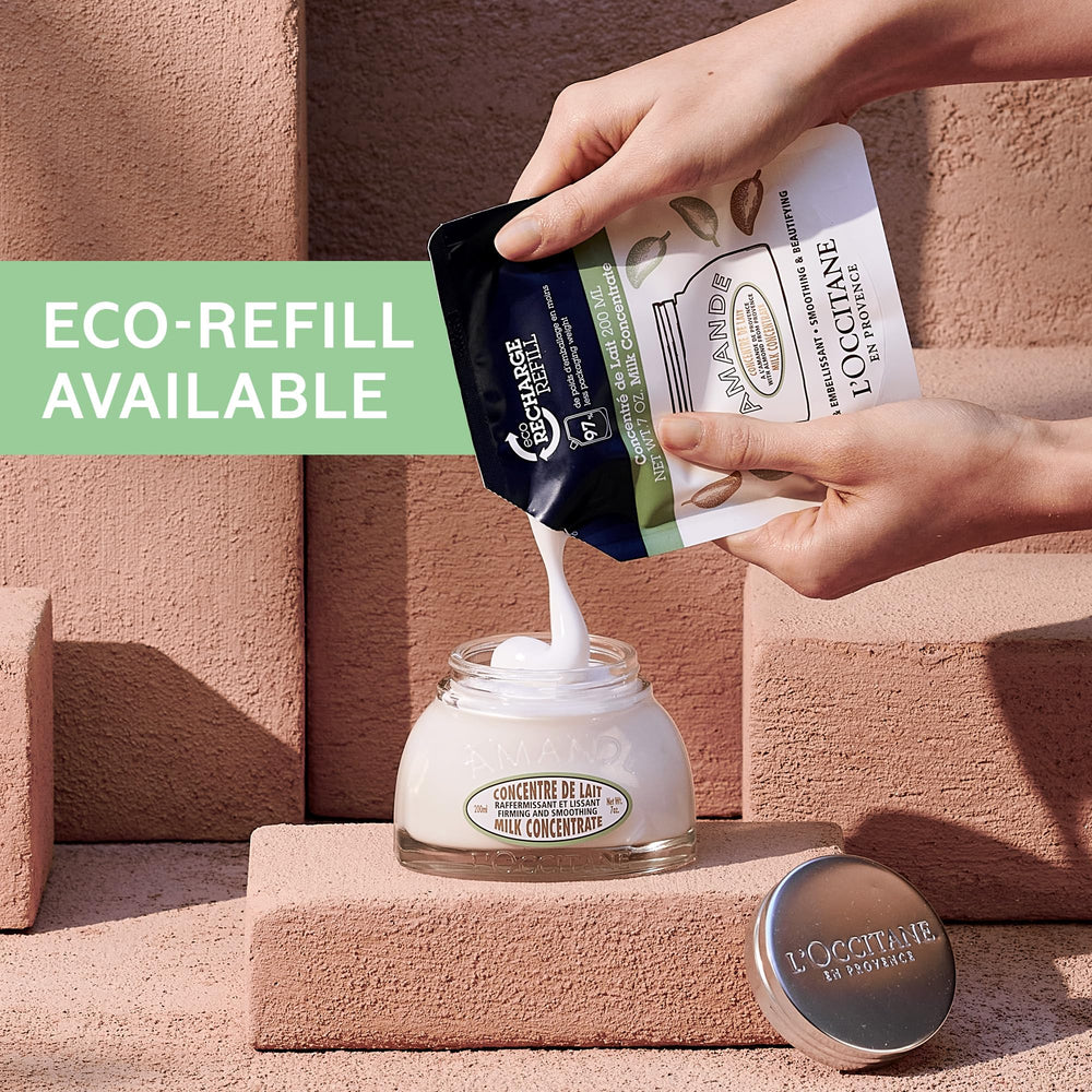 L'Occitane Almond Milk Concentrate subtle aroma on skin with hydration.