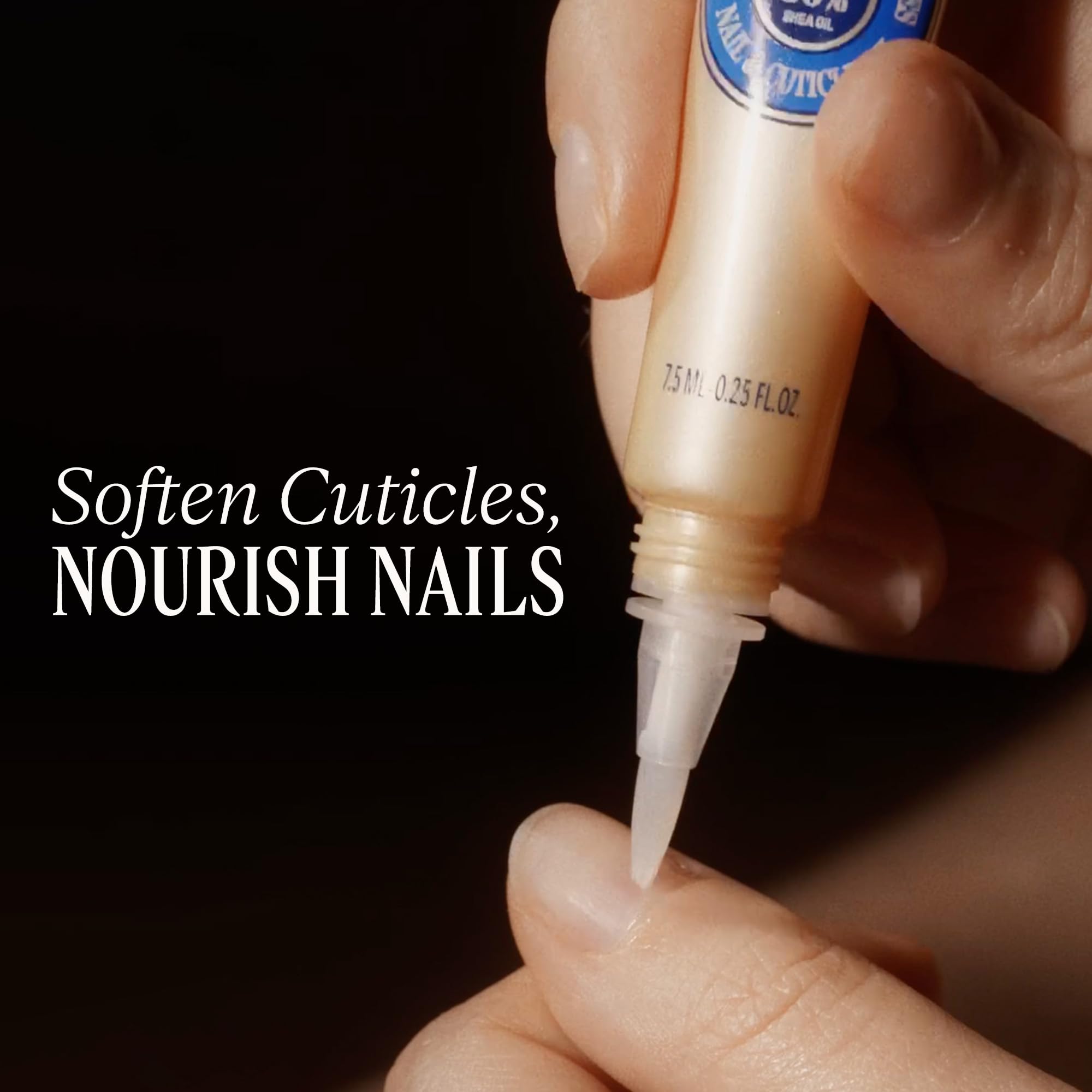 L'Occitane almond oil-infused care for nails and cuticles, promoting nourishment.