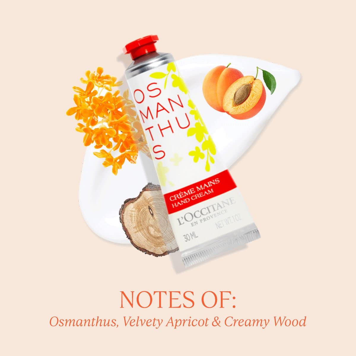 L'OCCITANE crema de manos Osmanthus aroma elegante para el cuidado diario.