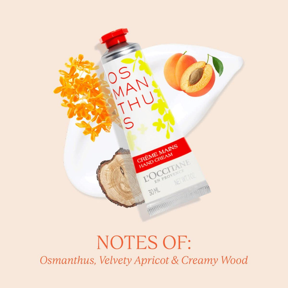 L'OCCITANE crema de manos Osmanthus aroma elegante para el cuidado diario.