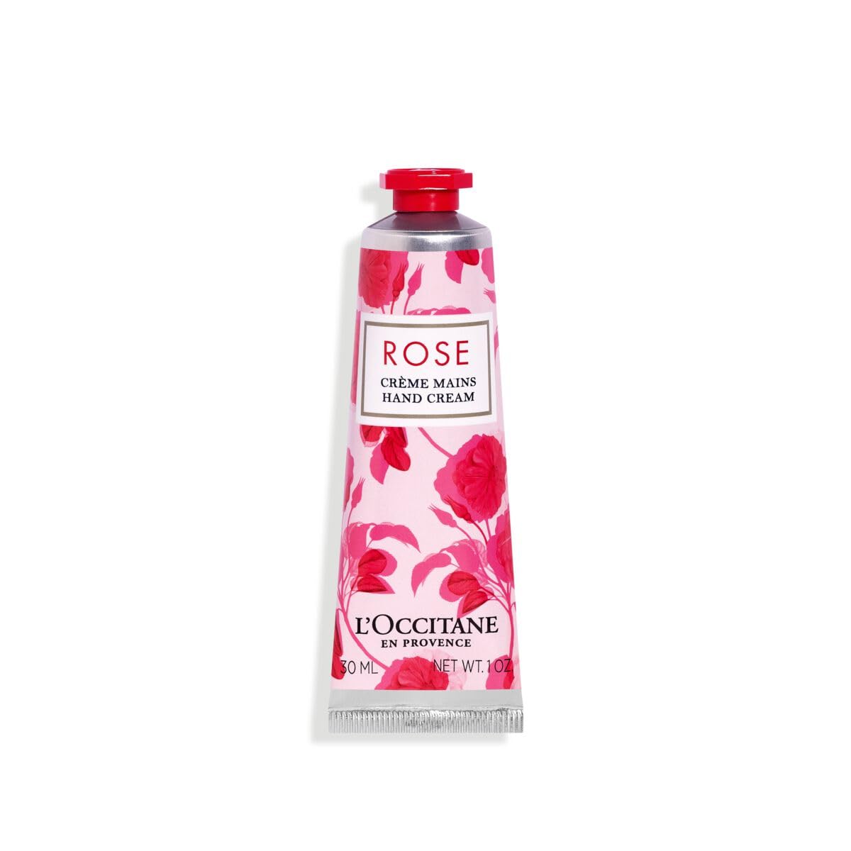 Crema de manos Rosa de L'Occitane en envase 1 oz, nutre la piel
