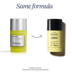L'Occitane Eau de Cedrat stick deodorant scent notes offer a fresh citrus masculine vibe.