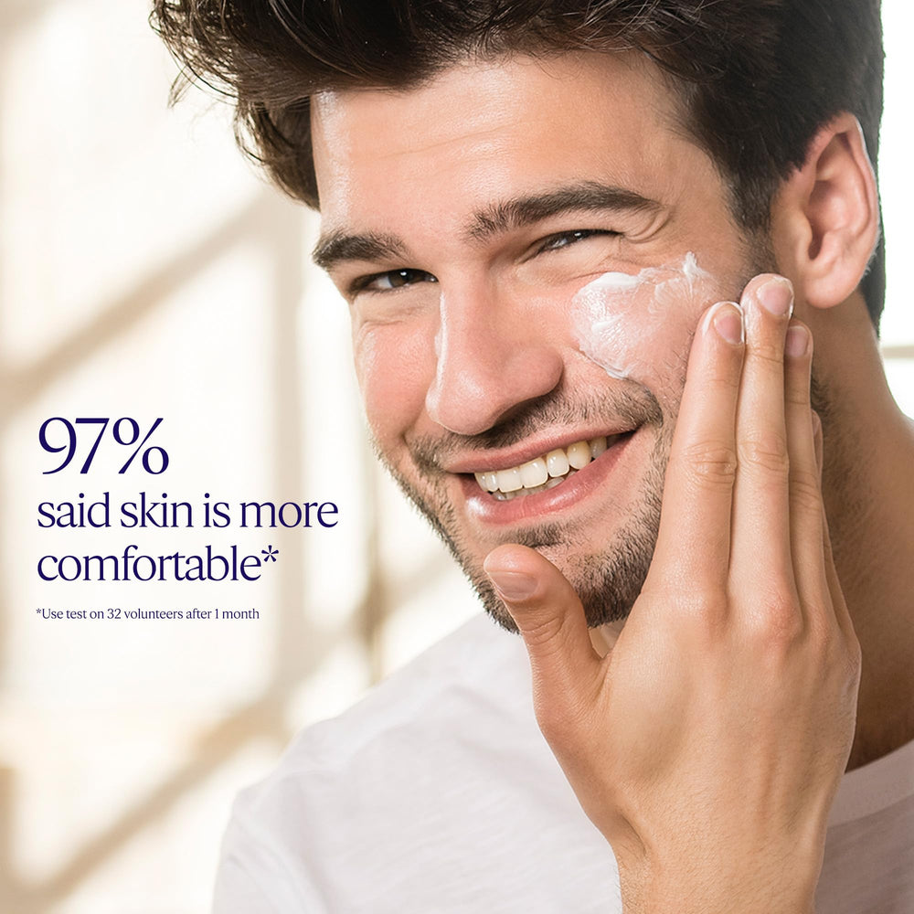 L'OCCITANE face cream applied on clean skin