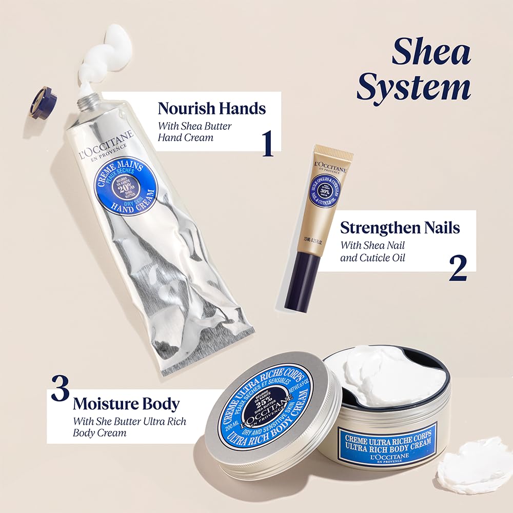 L'OCCITANE honey and almond extracts enrich the moisturizing blend