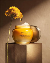 L'Occitane Immortelle Divine Cream jar-side view showing luxurious texture