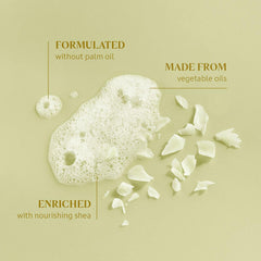 Textura cremosa de L'Occitane que genera espuma suave.