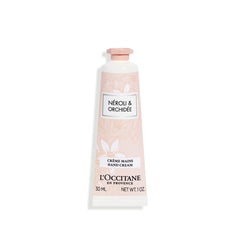 L'Occitane Neroli y Orquídea crema de manos, hidratación profunda y aroma floral suave.