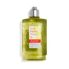 L'Occitane Osmanthus Shower Gel bottle with silky lather for a serene shower.