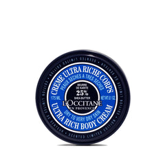 Loccitane Shea Butter Ultra Rich Body Cream jar shows its rich formula for dry skin
