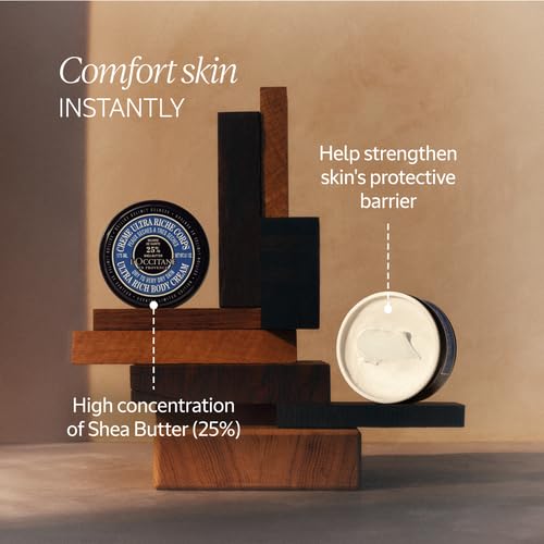 Loccitane packaging display features the limited edition Shea Butter formula