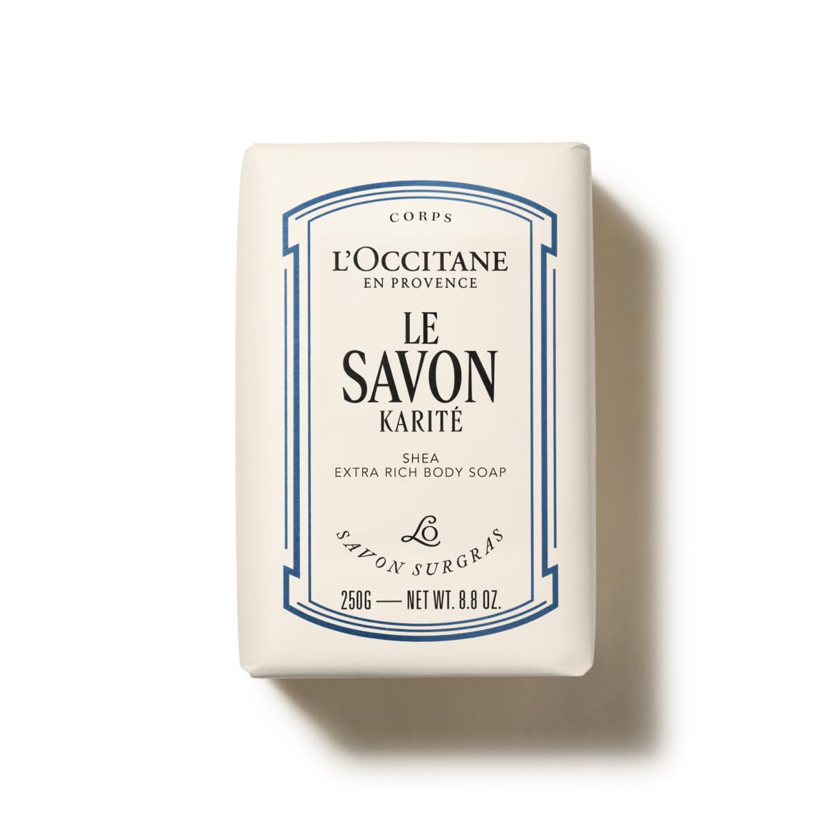 L'Occitane Shea Milk Extra Rich Soap front view for gentle cleansing