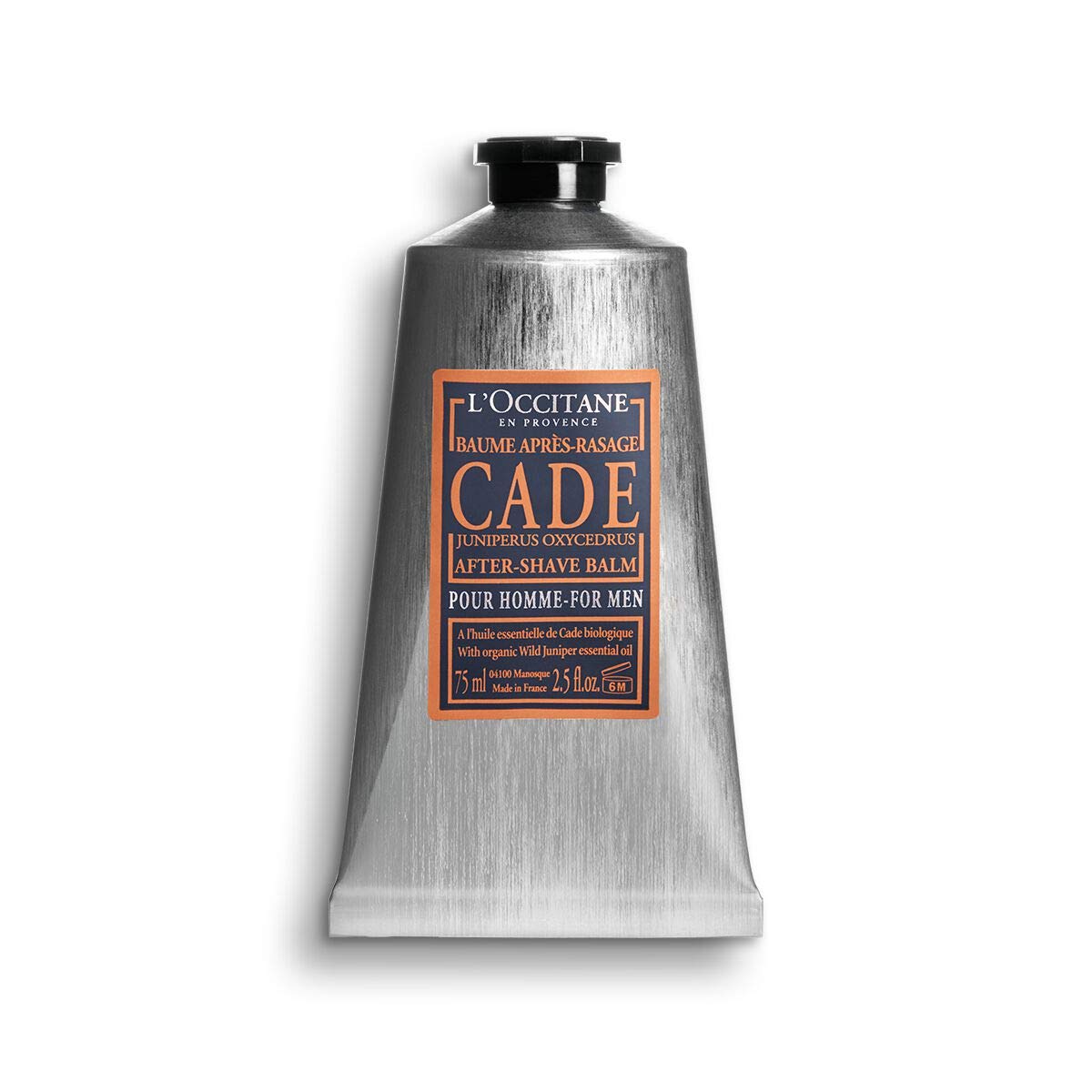 L'OCCITANE cade balm bottle, soothing after shave care for calm skin.