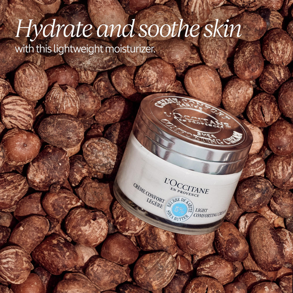 L'OCCITANE texture on hand shows lightweight comfort