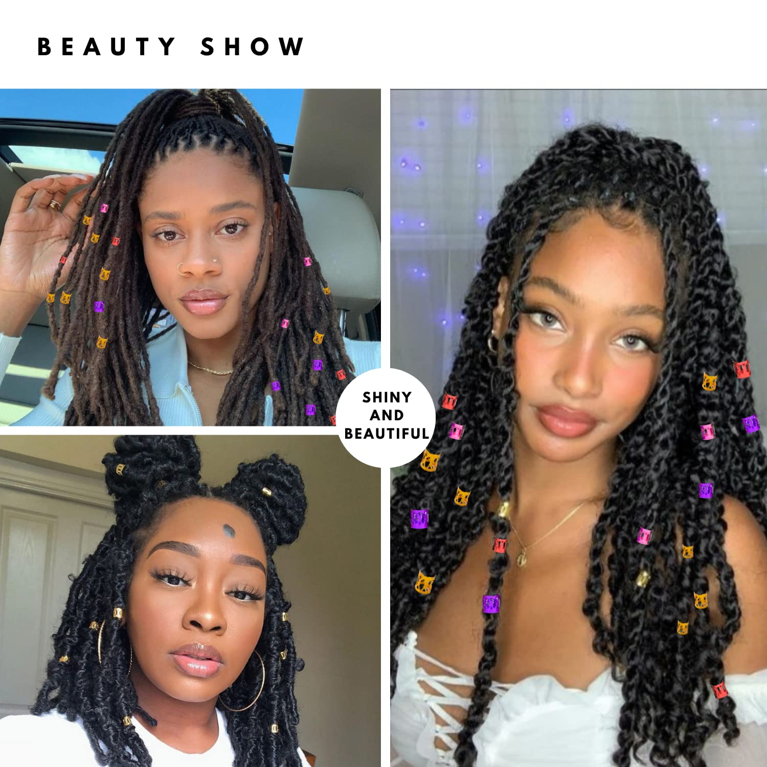 Loceast cintas decorativas para dreadlocks y trenzas