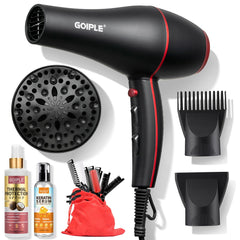 Lockmio 21Pcs professional hair dryer kit for fast, even drying.