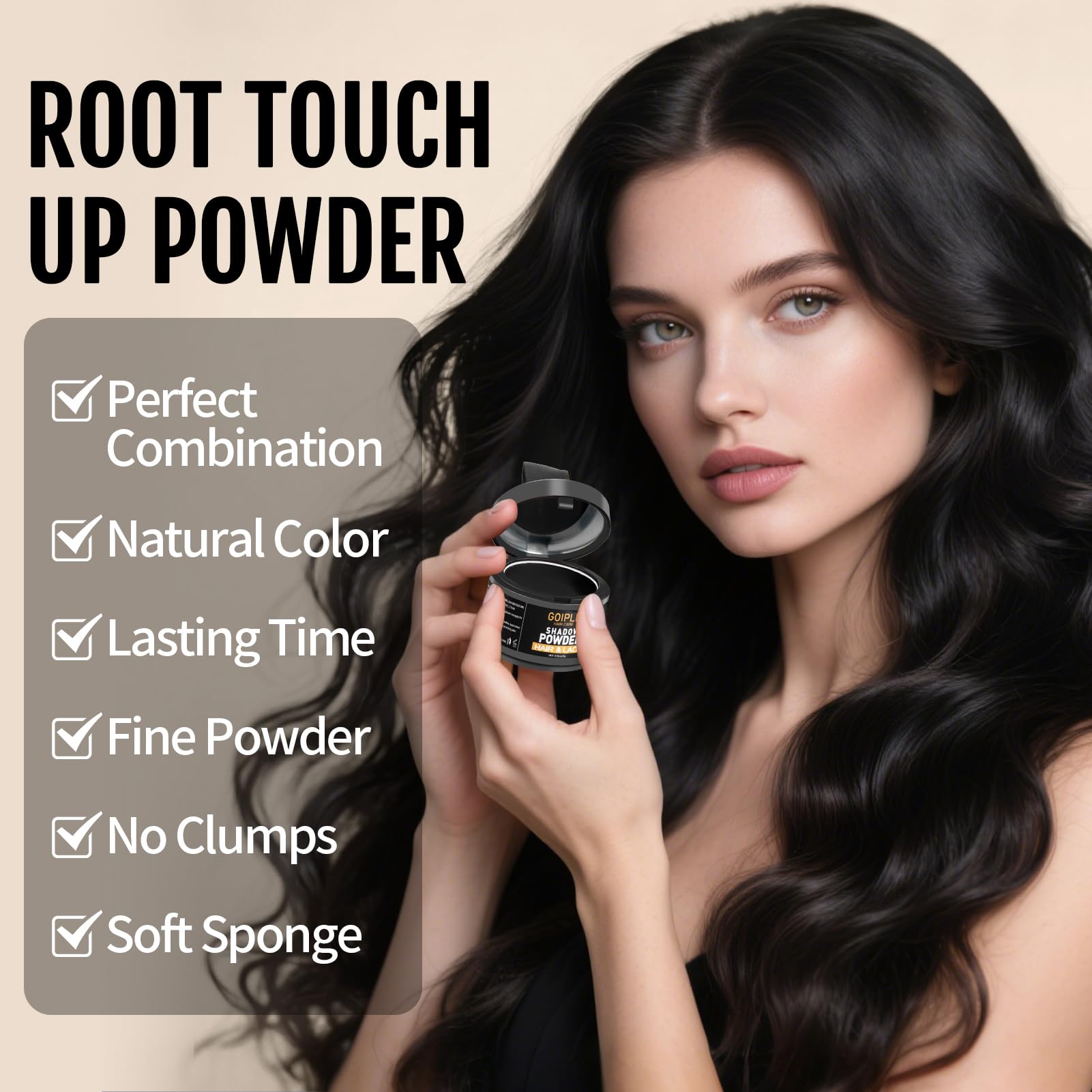Lockmio eyebrow-coverage powder complements thinning hair and brows.