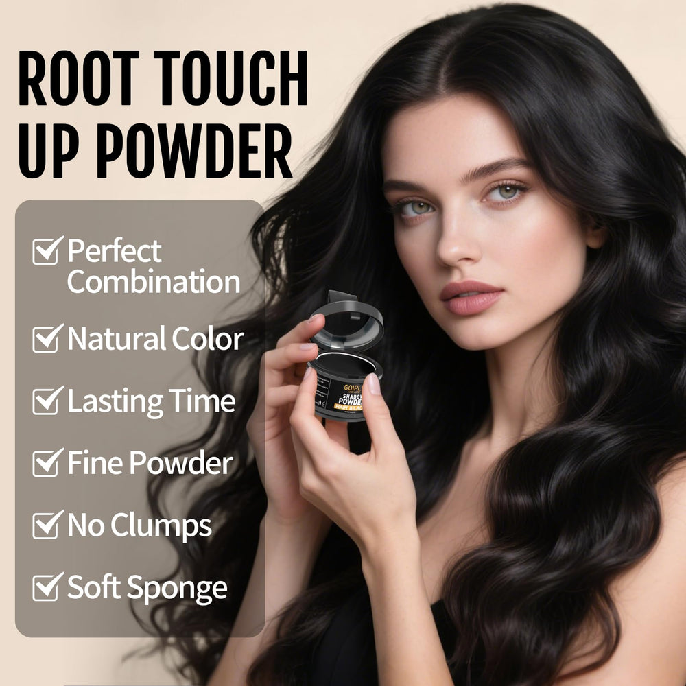 Lockmio eyebrow-coverage powder complements thinning hair and brows.