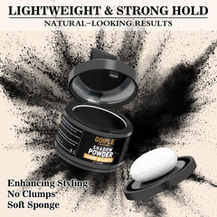 Lockmio hairline powder applicator makes quick daily touch-ups easy.