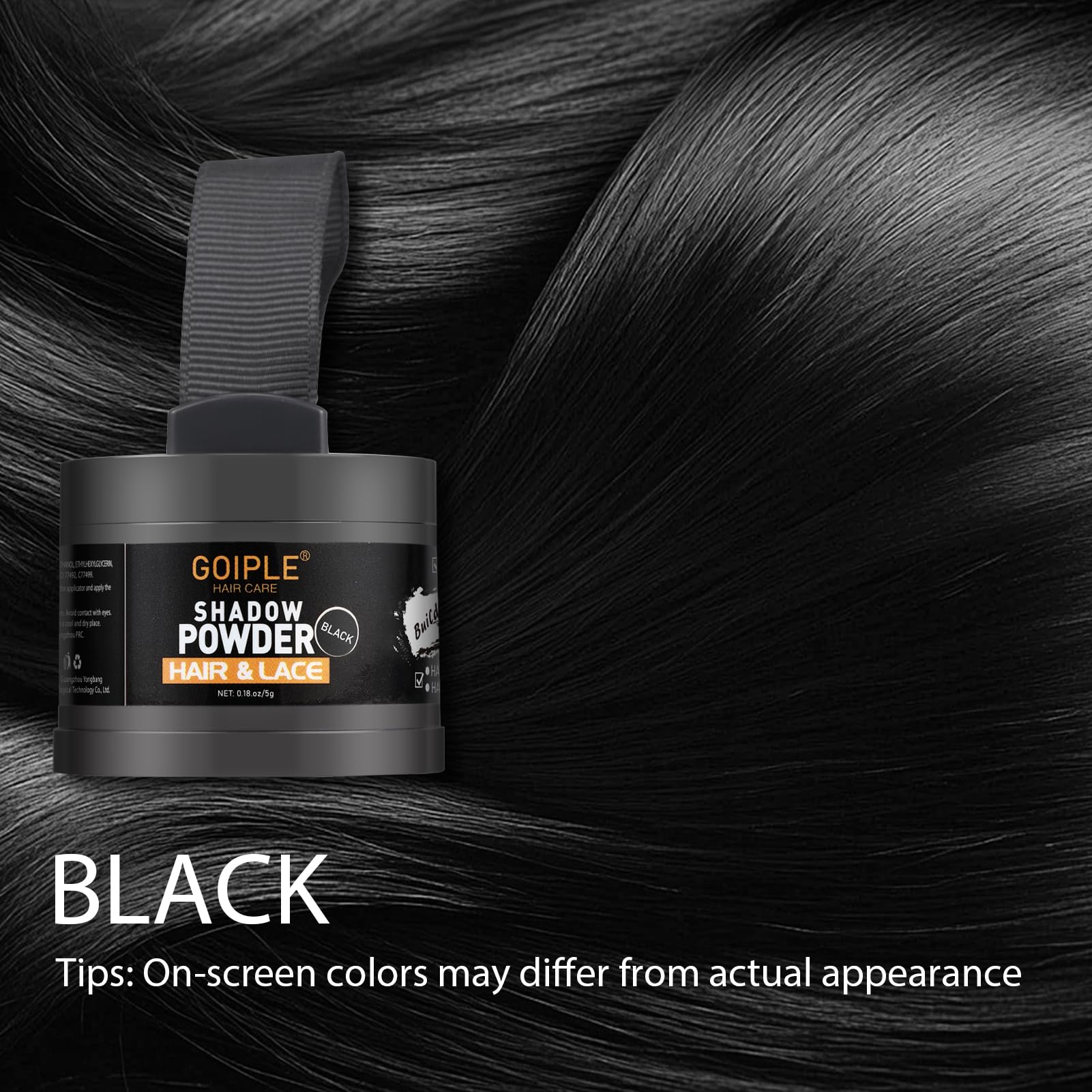 Lockmio natural-looking hairline powder blends seamlessly with your color.
