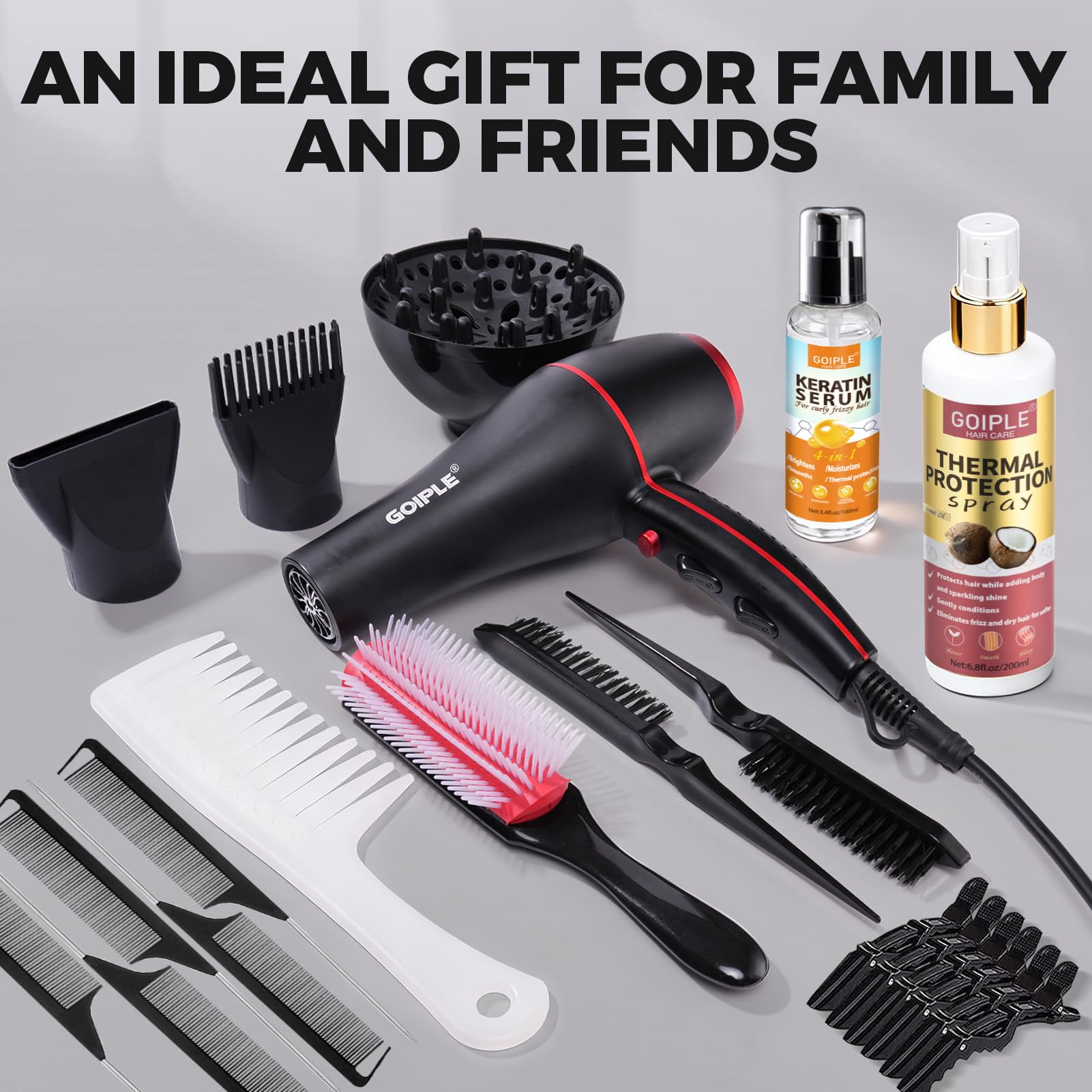 Lockmio parting brushes collection for precise salon-ready partings.