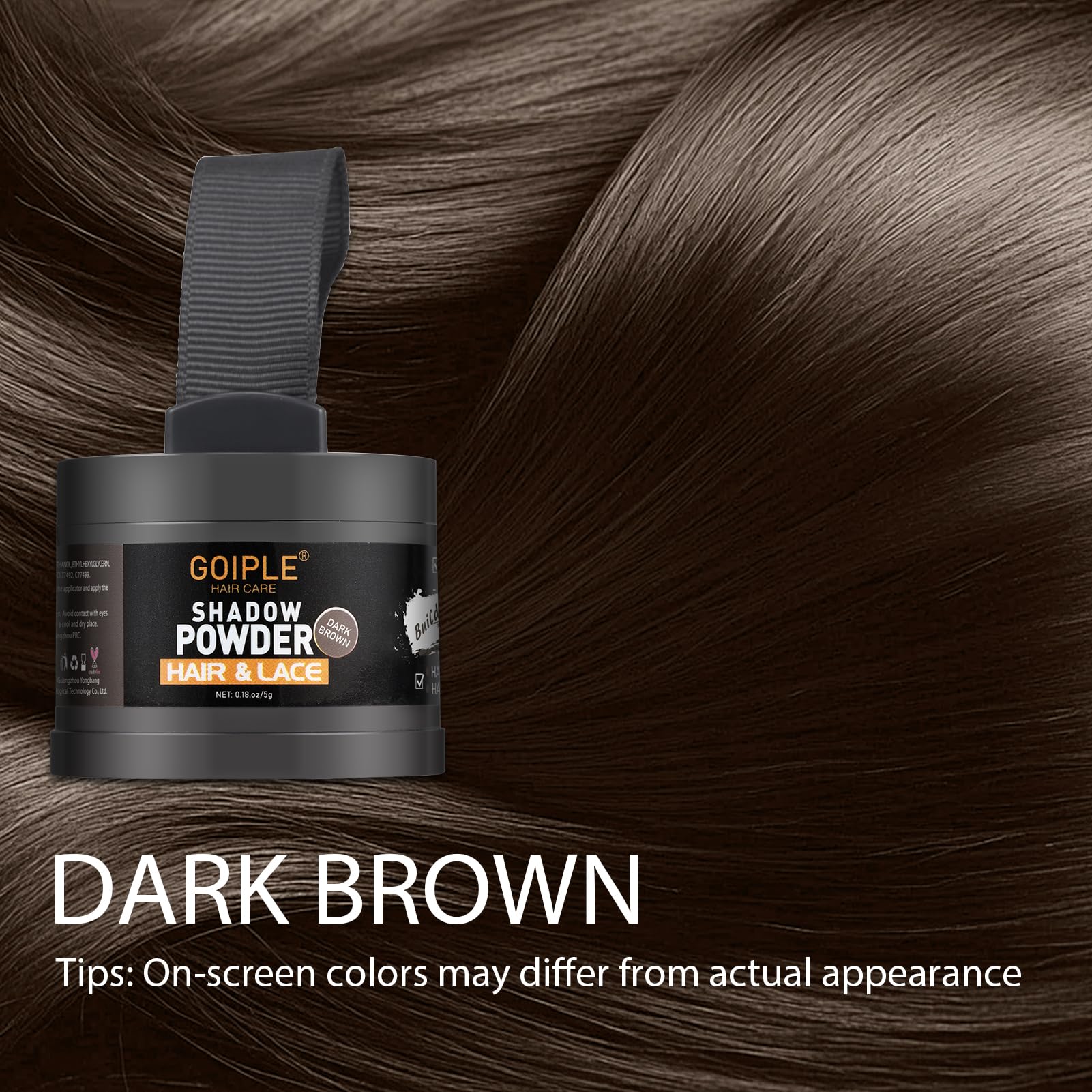 Lockmio Root Cover Up Powder application brush enables easy use.