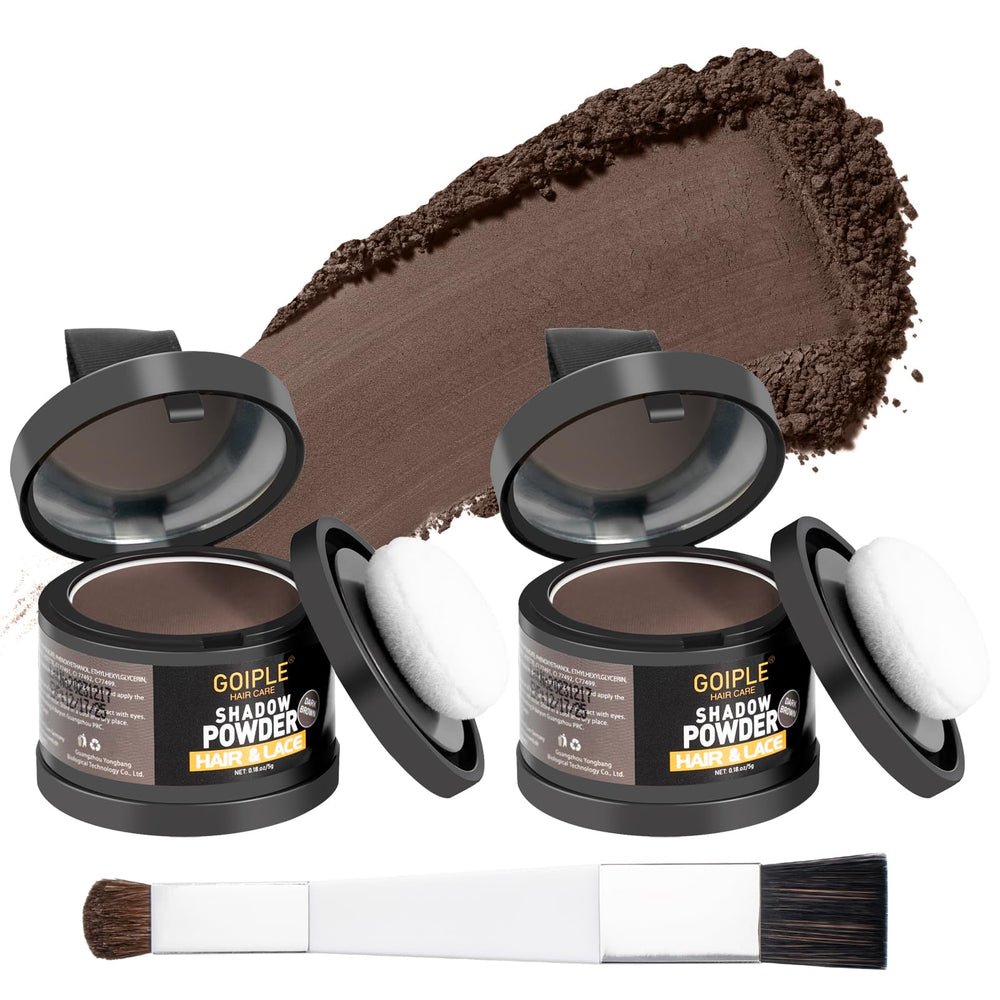 Lockmio Root Cover Up Powder compact for portable hairline coverage.