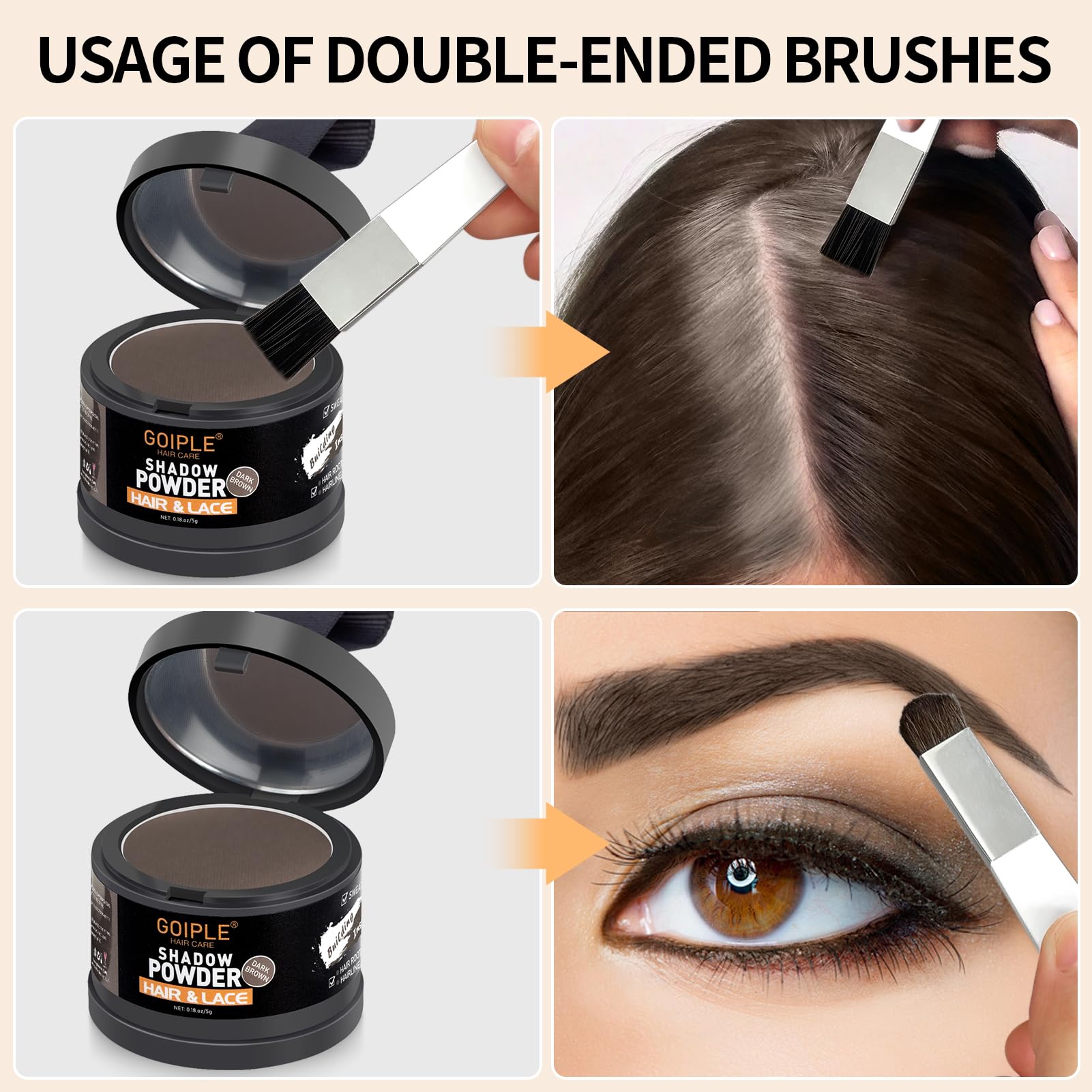 Lockmio Root Cover Up Powder thinning hair concealment.
