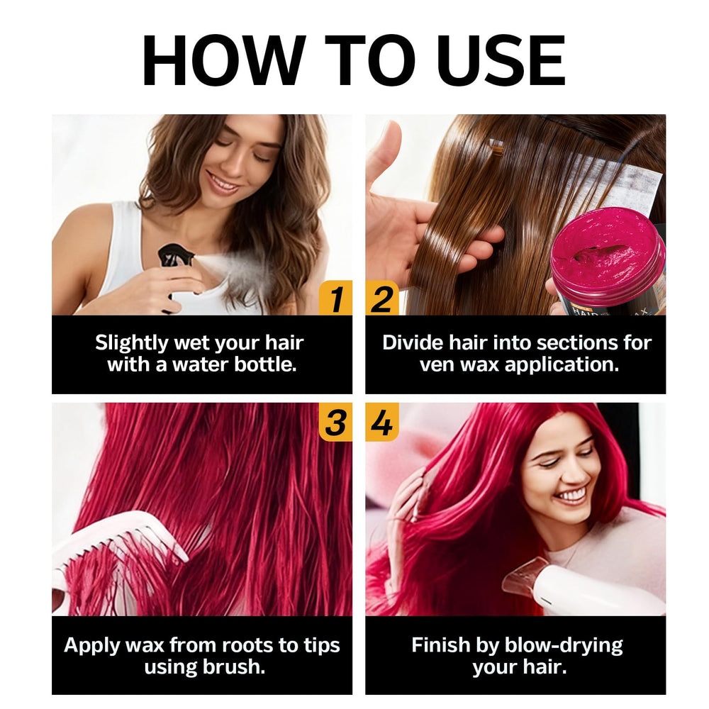 Lockmio washable color wax removal process with shampoo