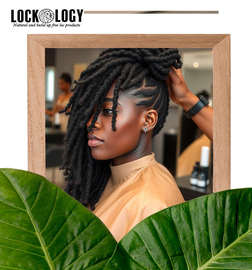 Aplicación suave de aceite para dreadlocks con menta y árbol de té para hidratación