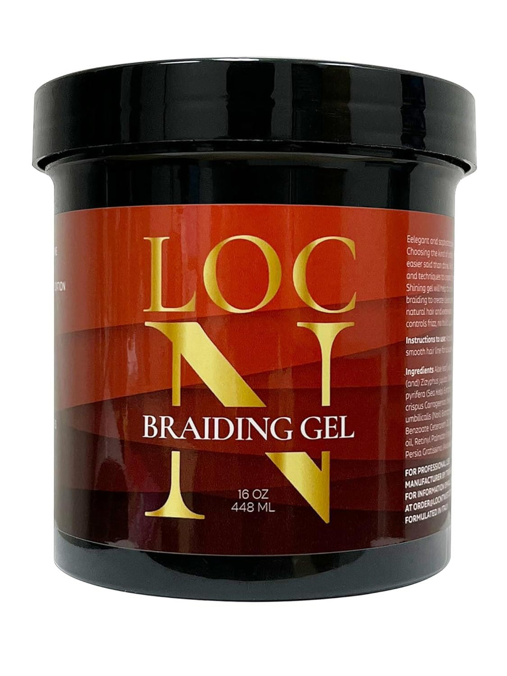 LOCN Gel de trenzas con fijacion extra y control del encrespamiento diario.