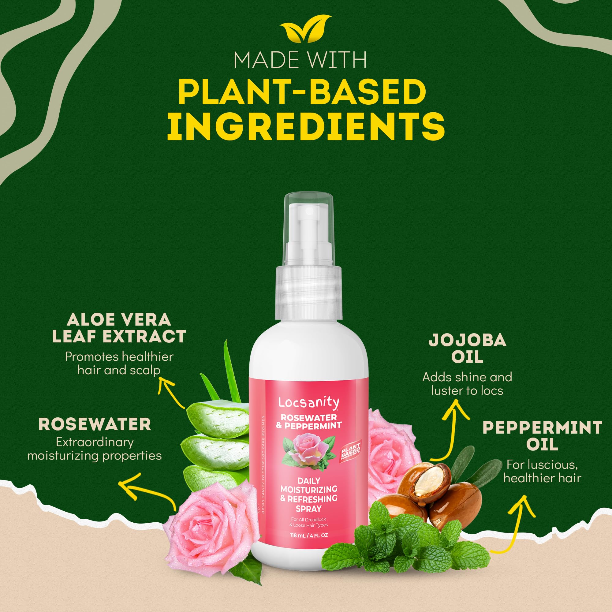 Locsanity aplicación rápida, refresca las raíces y el cabello.