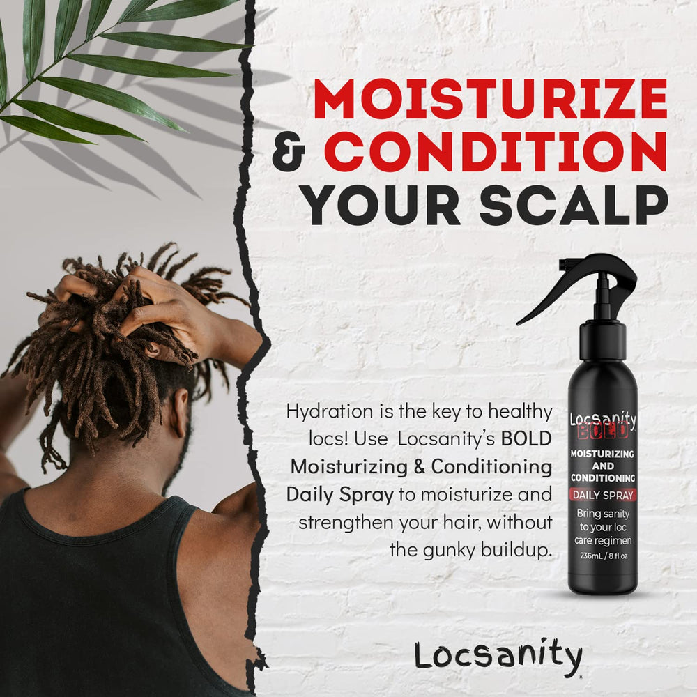 Locsanity Bold Loc Spray: brillo suave en locs.