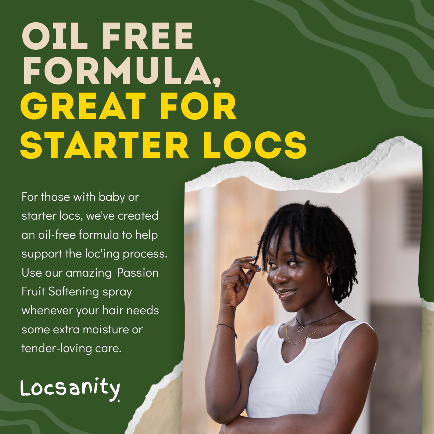 Locsanity cuero cabelludo hidratación diaria para confort y bienestar.