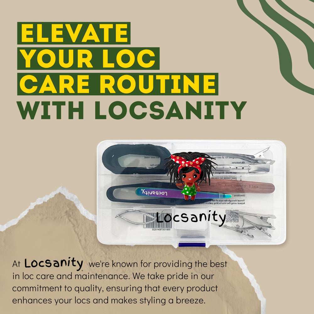 Locsanity conjunto-portatil-locs: compacto y listo para transportar entre sesiones